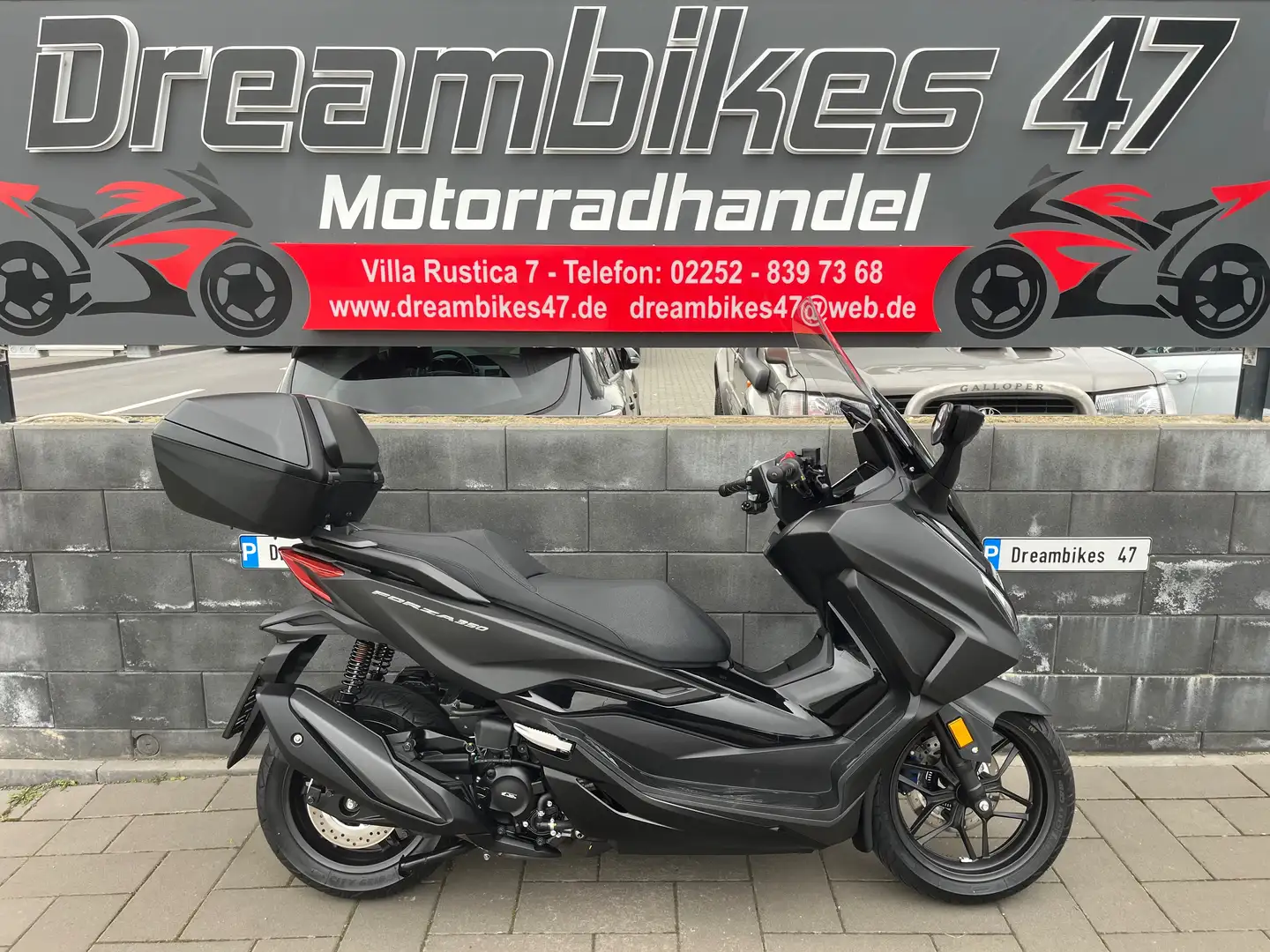 Honda Forza 350 NSS 350**1.HAND**TOPCASE**NEUZUSTAND**SERVICE NEU Negro - 1