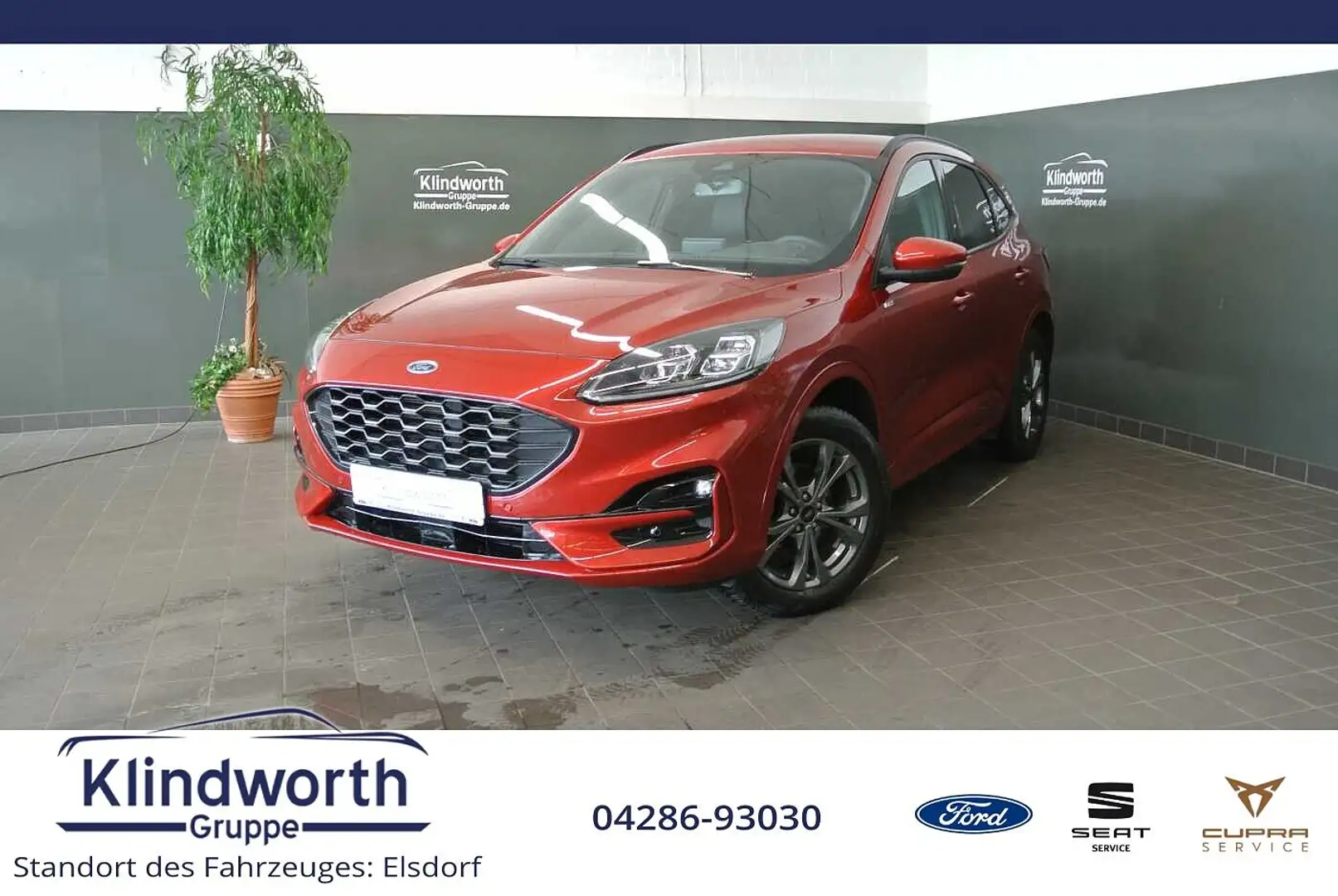 Ford Kuga 2.0 EcoBlue 4x4 Aut. ST-Line X +AHK+GJR+RFK Rojo - 1
