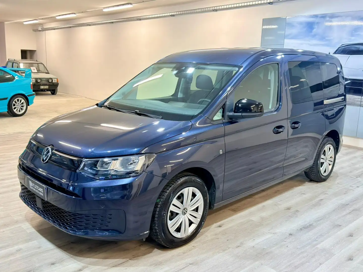 Volkswagen Caddy 2.0 tdi 102cv 89.000km 2021 1Hande 5Posti Vettura Blu/Azzurro - 1