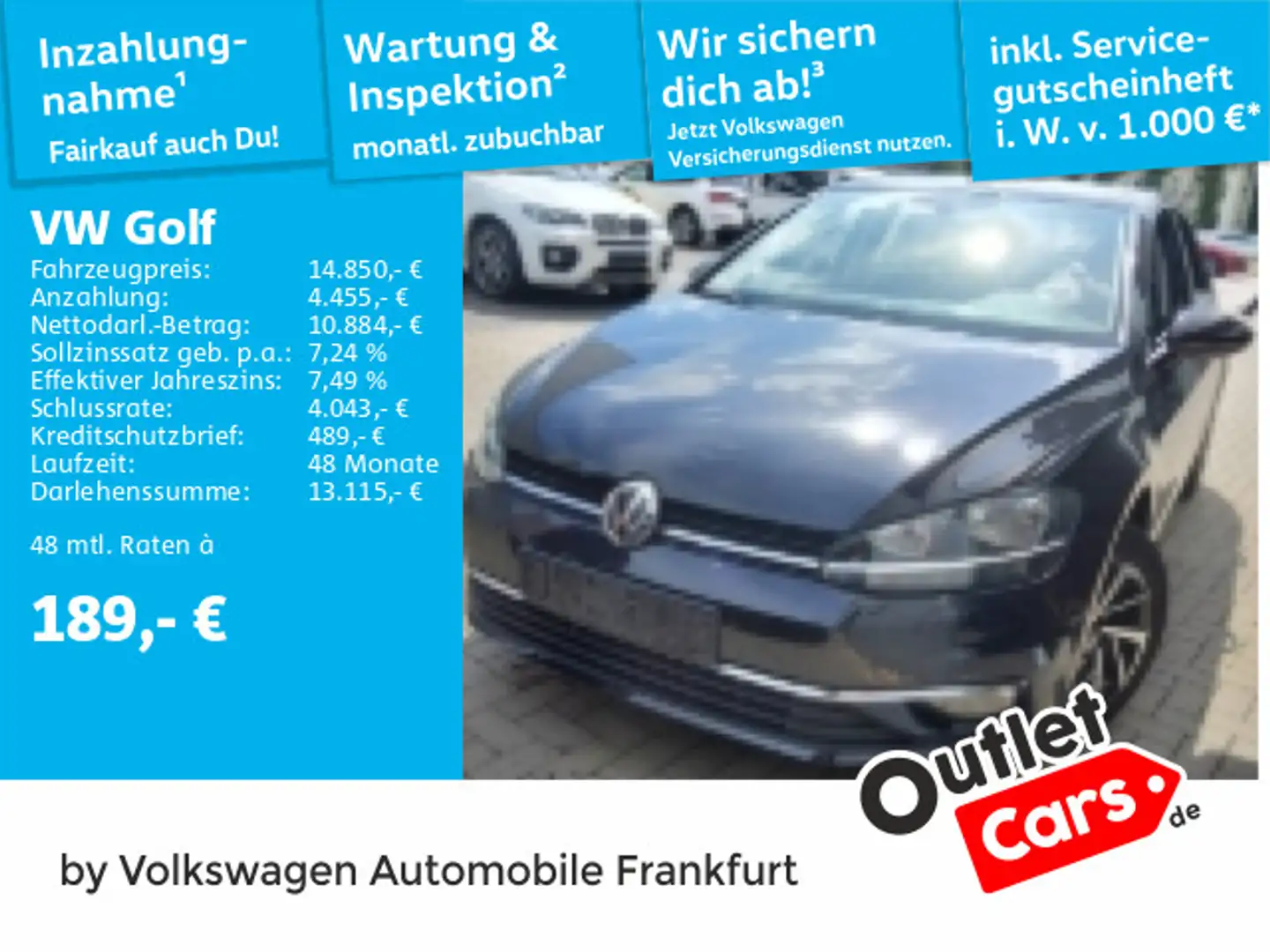 Volkswagen Golf VII 1.6 TDI Join Navi Negro - 1