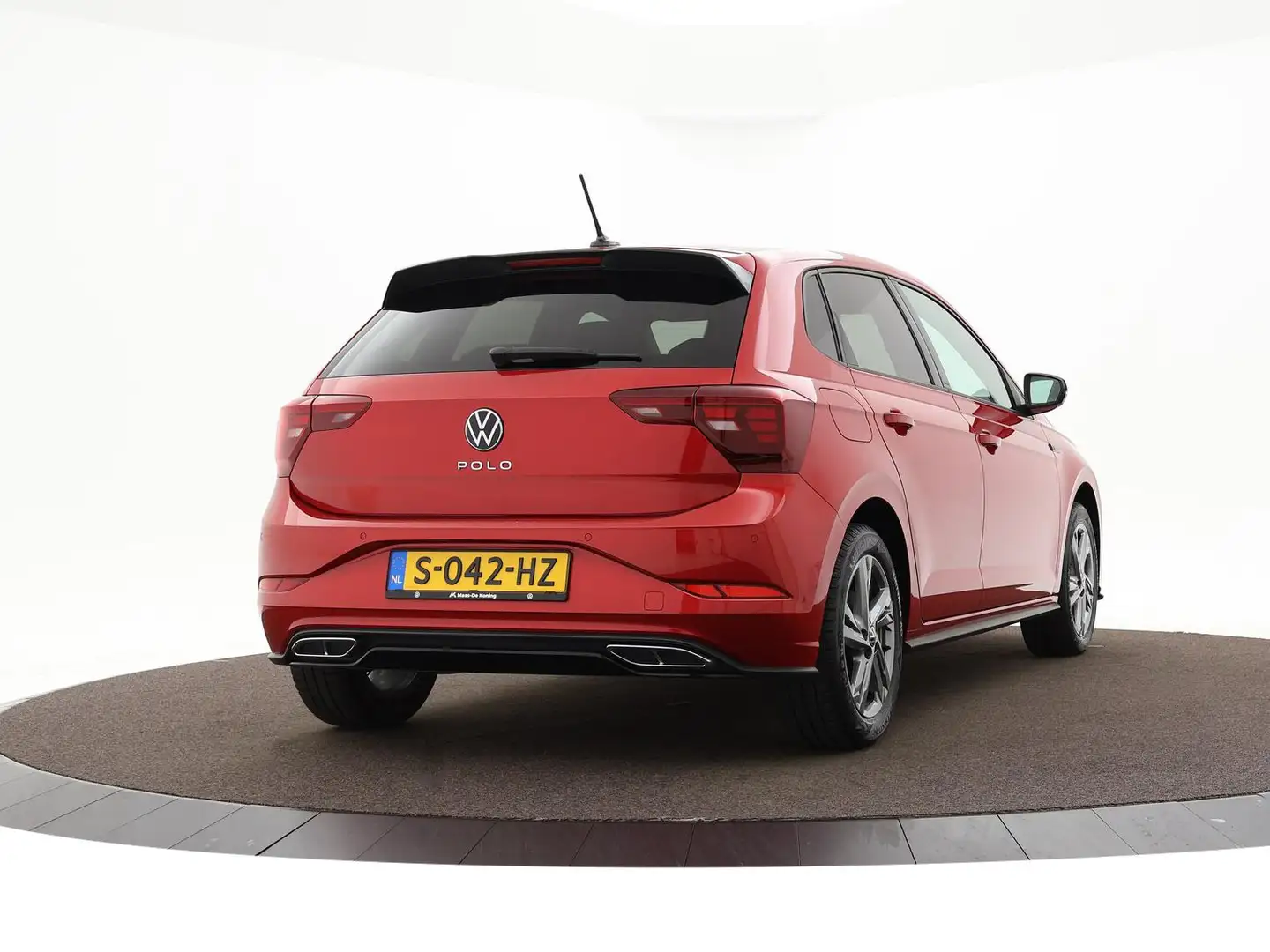 Volkswagen Polo 1.0 TSI 95pk DSG R-Line · Apple/Android Car Play · Rouge - 2