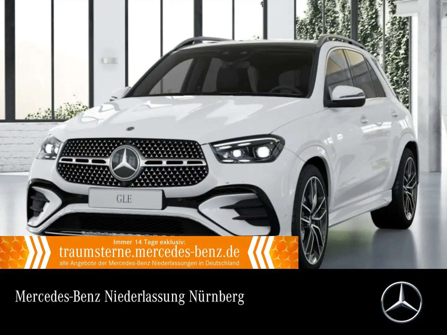 Mercedes-Benz GLE 450 4M AMG+PANO+360+AHK+MULTIBEAM+22"+HUD+SPUR Weiß - 1