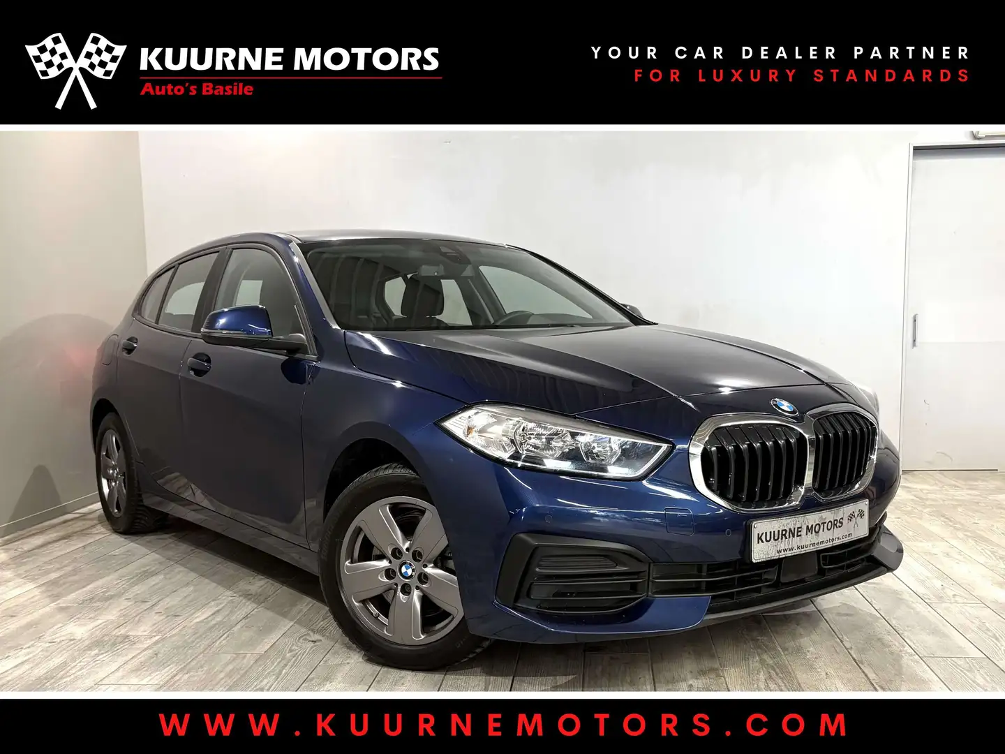 BMW 116 d Alu16\/Gps/Carplay/Pdc/Airco *1j garantie* Bleu - 1