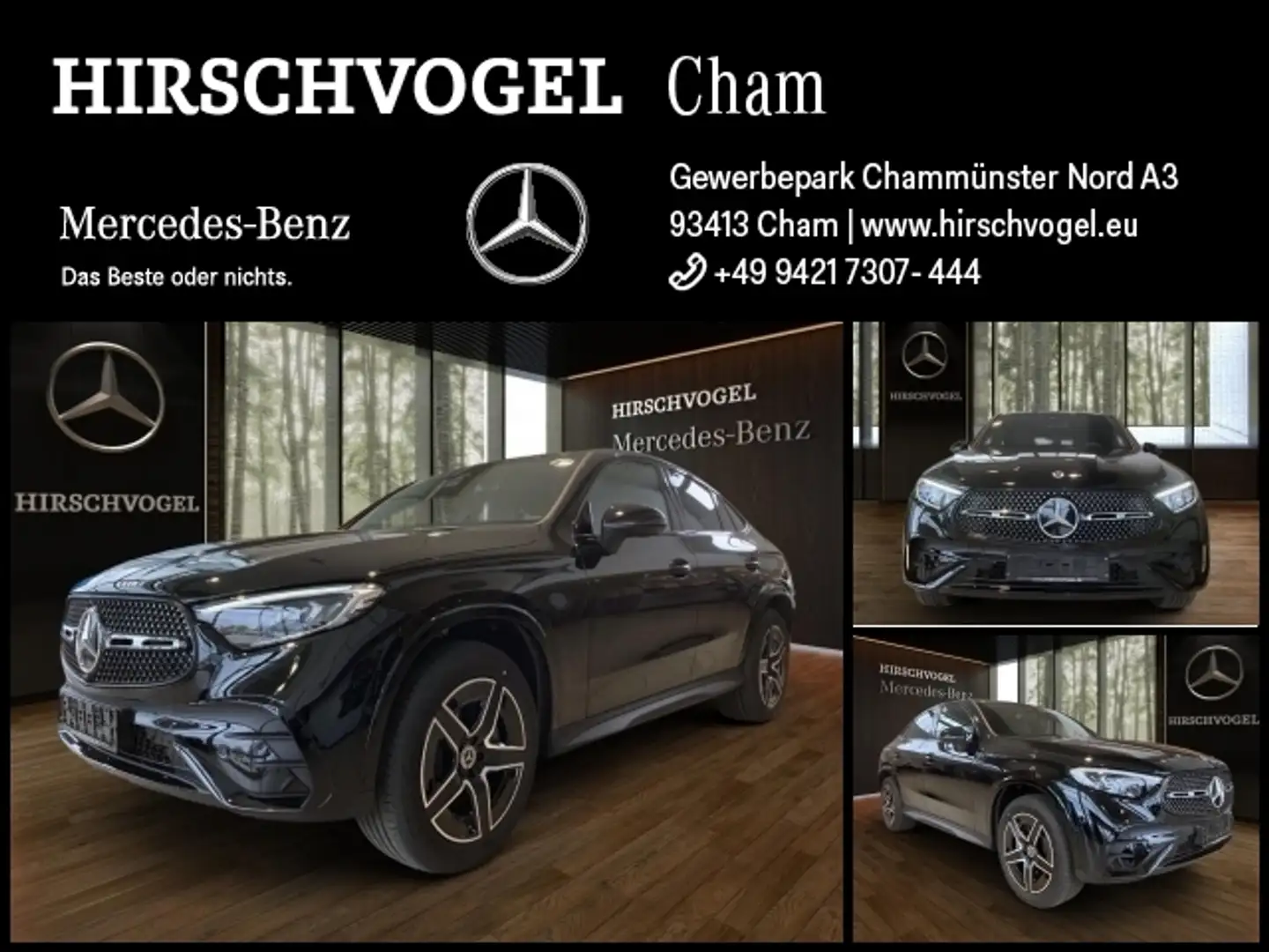 Mercedes-Benz GLC 300 e 4M AMG-Line+Night+AHK+DISTRON+MBUX+LED Schwarz - 1