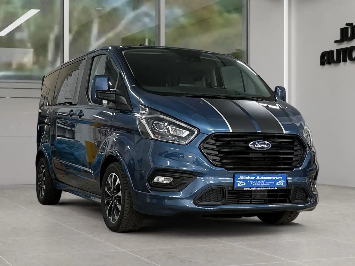 Ford Tourneo Custom Sport L1 Automatik , 8-Sitzer Blau - 1