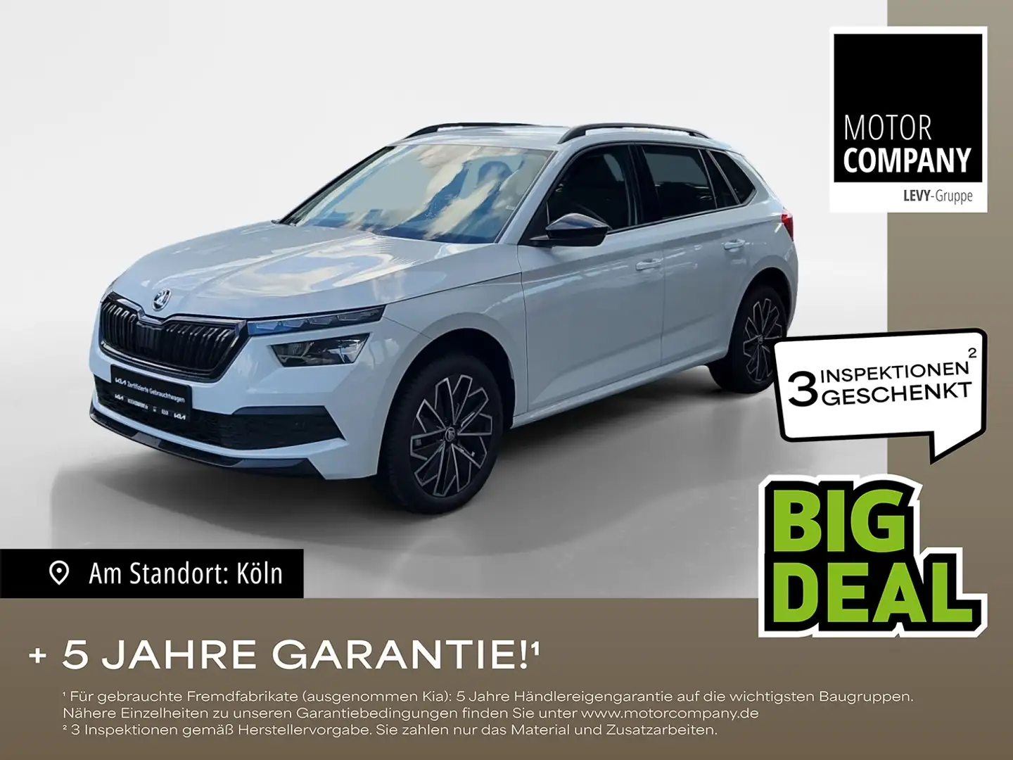 Skoda Kamiq 1.0 TSI Style Matrix 2xKlima Kam. KeyLess Weiß - 1