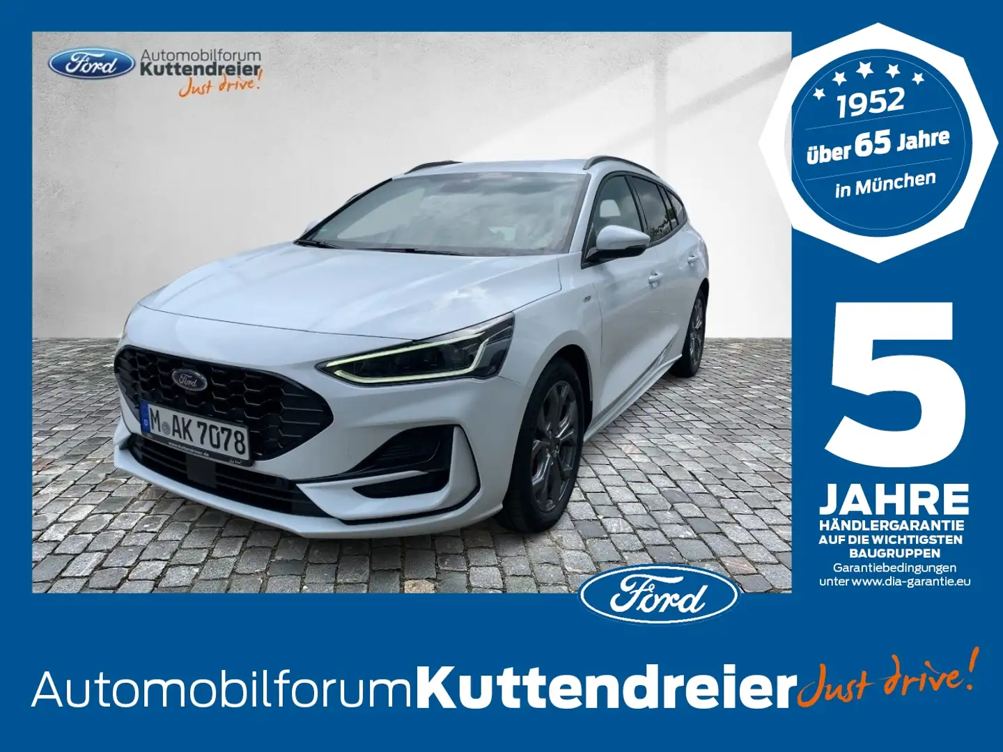 Ford Focus Turnier 1.0 EcoBoost ST-Line X FLA HUD Weiß - 1