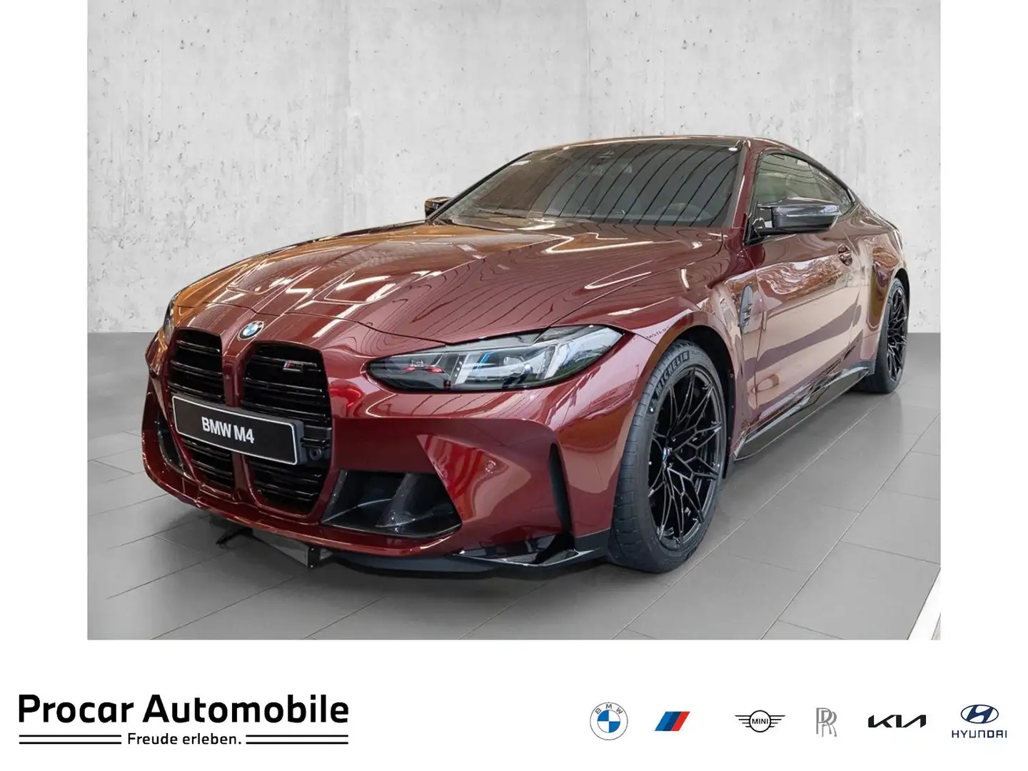 BMW M4 Competition Coupé mit M xDr M Sport NAVI LED Červená - 1