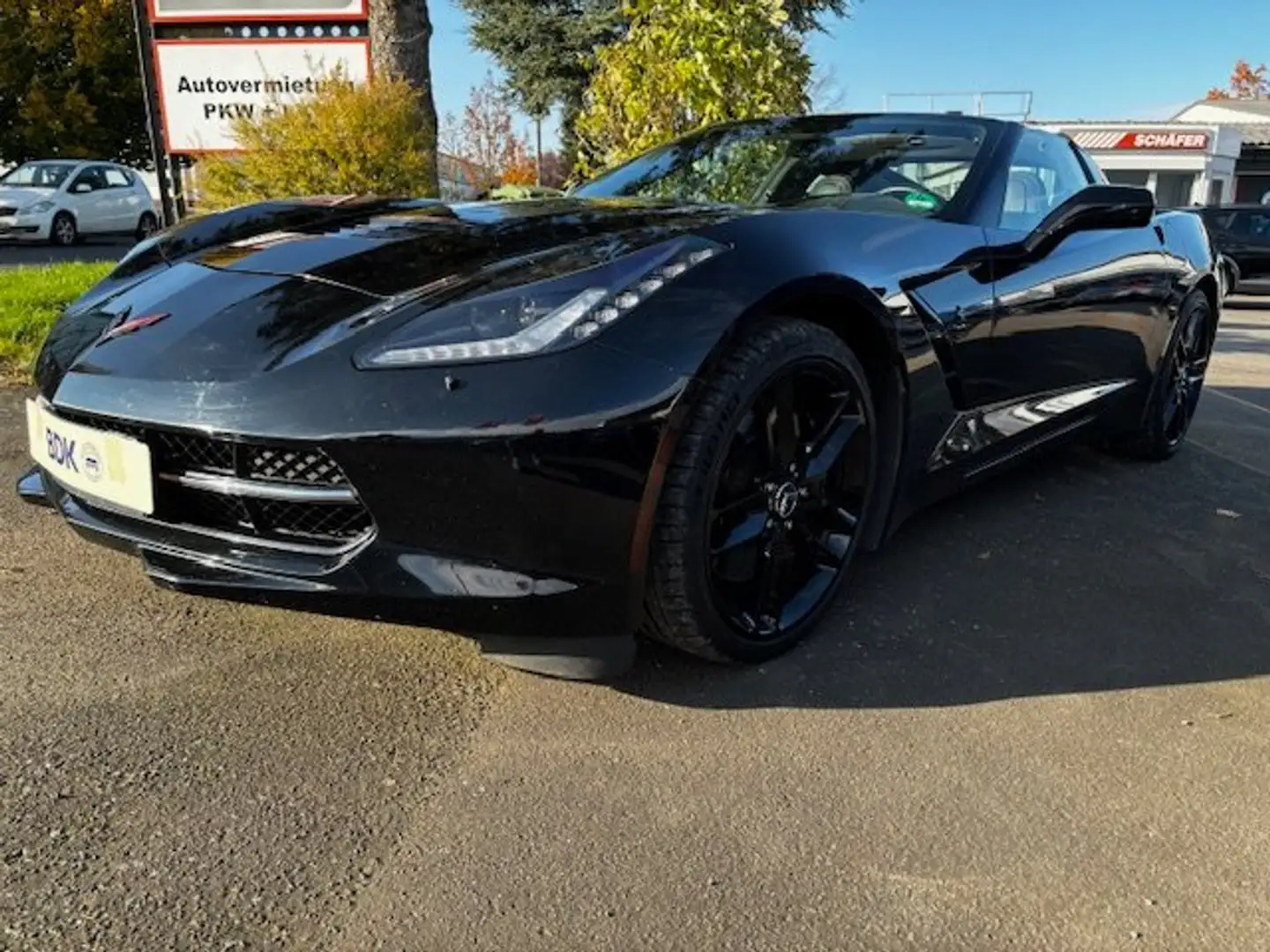 Chevrolet Corvette Stingray LT1 6.2 V8 Aut. -Targa -Navi -Leder -uvm. Schwarz - 1