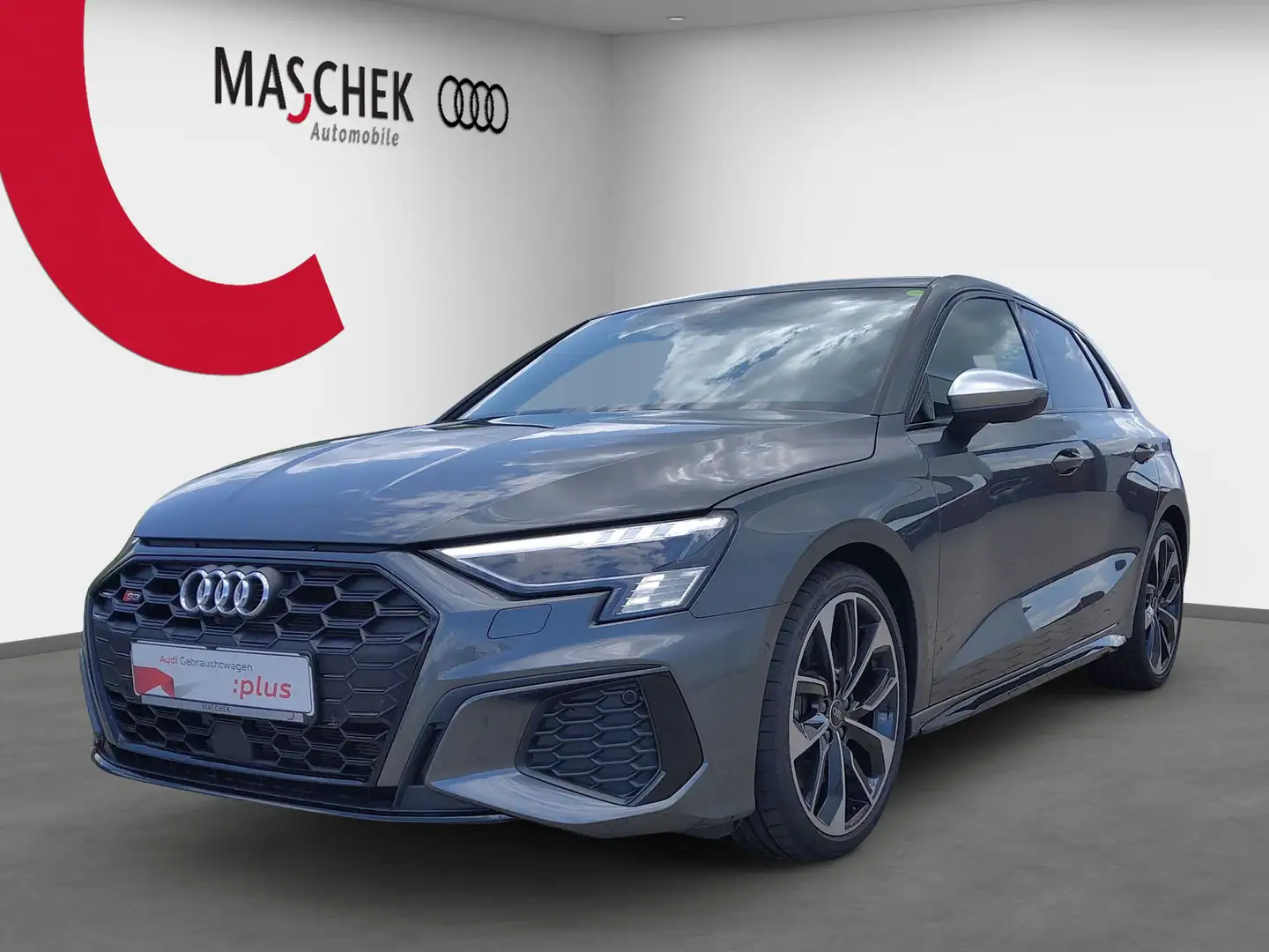 Audi S3 Sportback ACC Pano Black Matrix R-Cam Parkassist Gris - 2