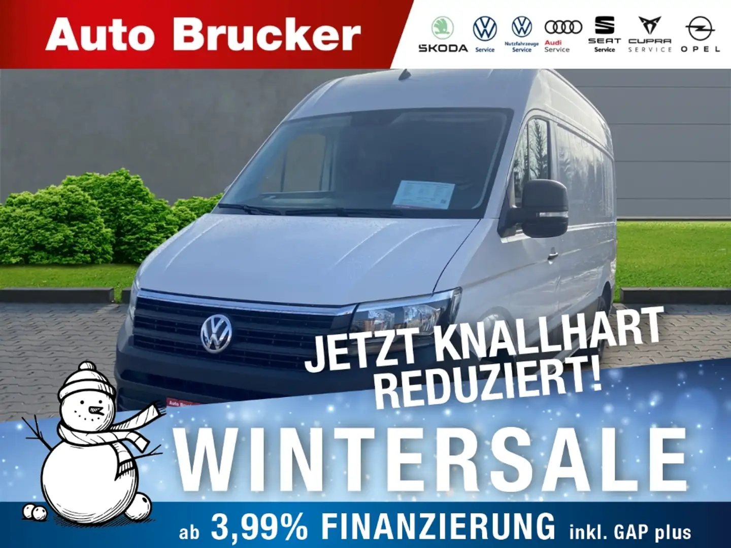 Volkswagen Crafter Kasten 30 mittellang Hochdach FWD 2.0 TDI Weiß - 1