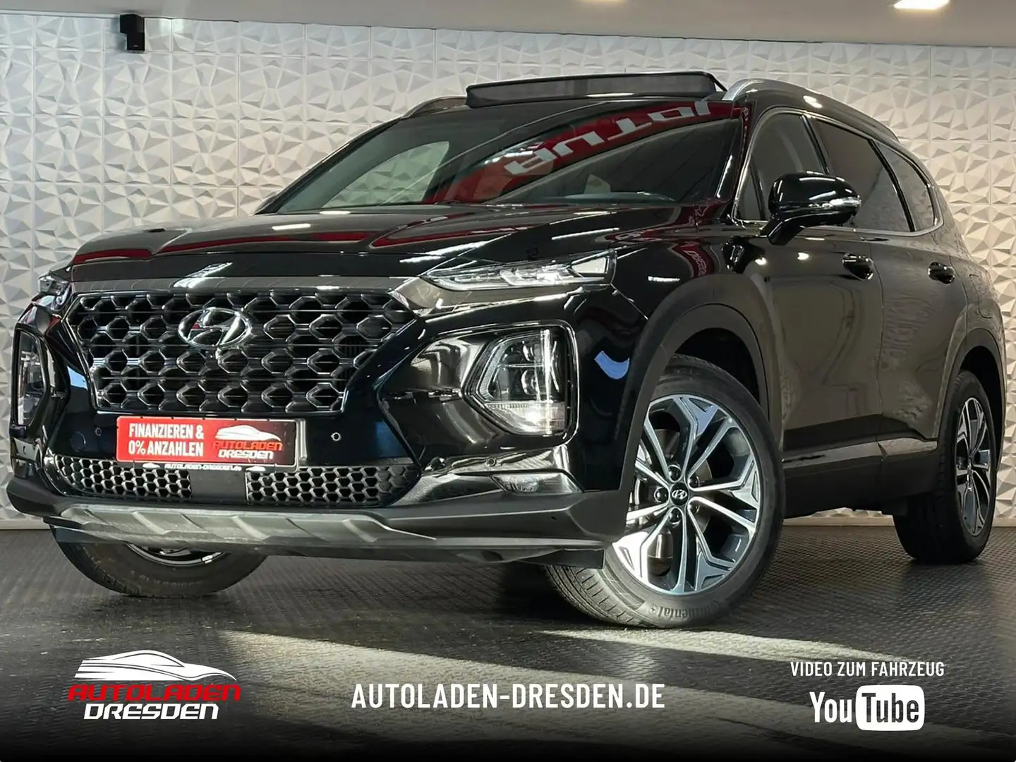 Hyundai SANTA FE 2.2CRDi PREMIUM 4WD* LED#4xSHZ#LH#KEYLE Schwarz - 1