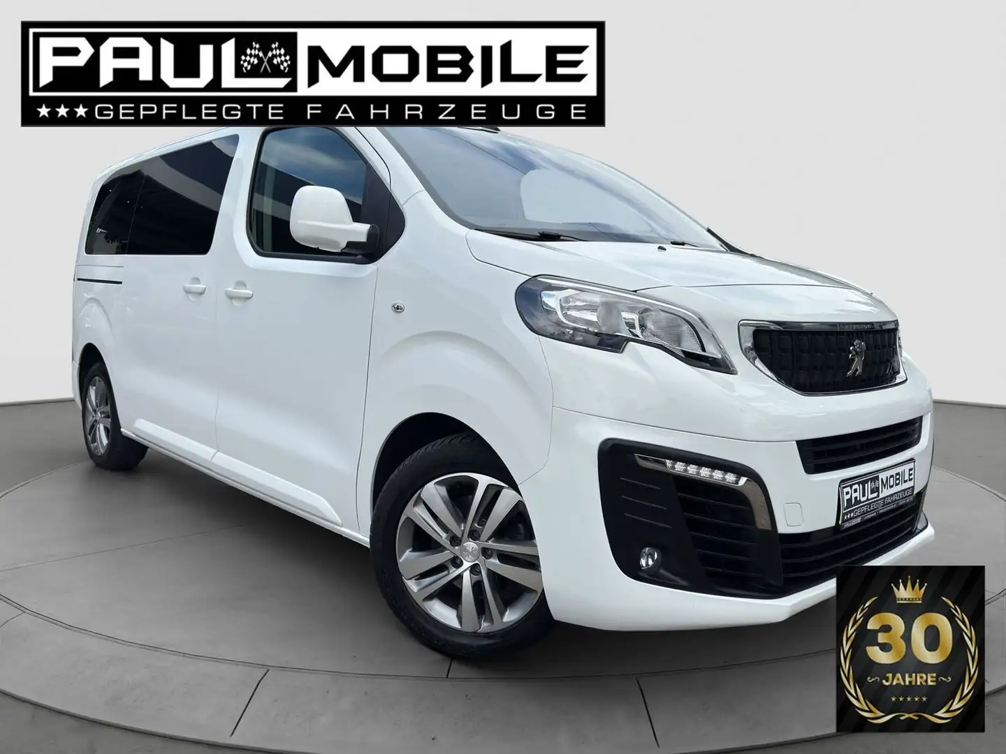 Peugeot Traveller L2 Apple Android 8 Sitzer PDC AHK Eu6d Weiß - 1