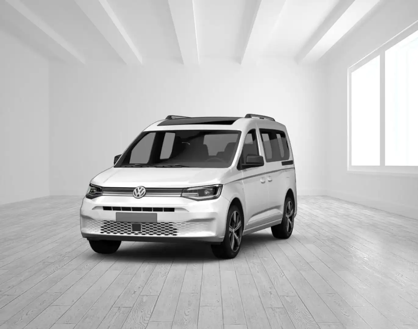 Volkswagen Caddy 1.5 TSI 5Sitz-APP-PDC-Klima-SHZ-5JGarantie Wit - 1