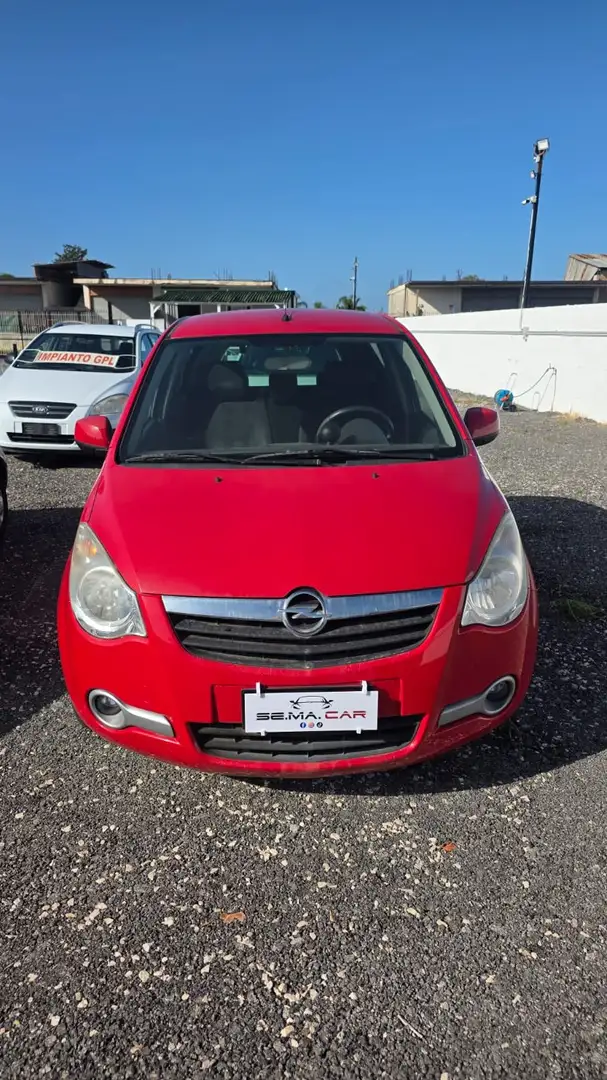 Opel Agila Agila II 2008 1.2 16v Enjoy Gpl-tech 86cv Rosso - 1