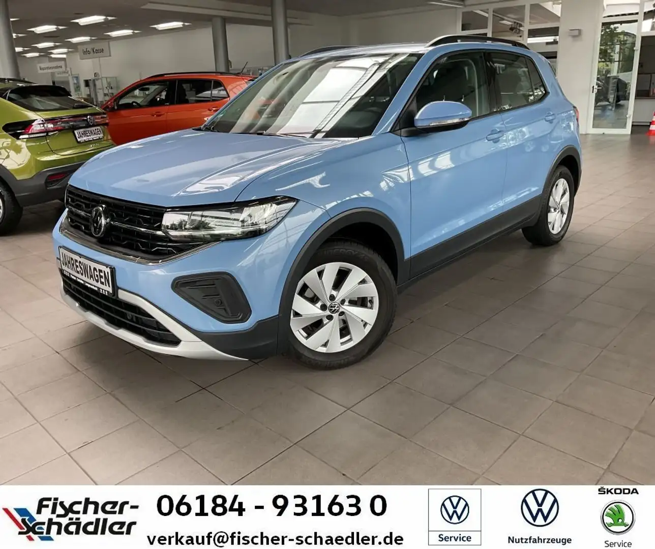 Volkswagen T-Cross Life 1.0TSI*AHK*LED*5JGar.*R2D*ACC* Azul - 1