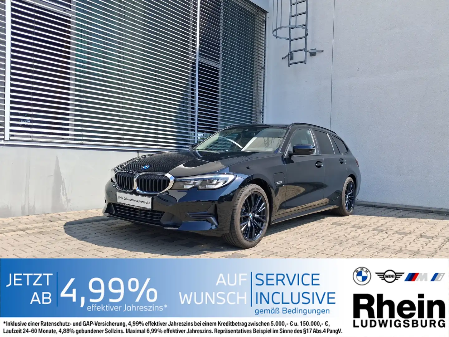 BMW 320 e Touring LED Navi SHZ ParkAs ACC Noir - 1