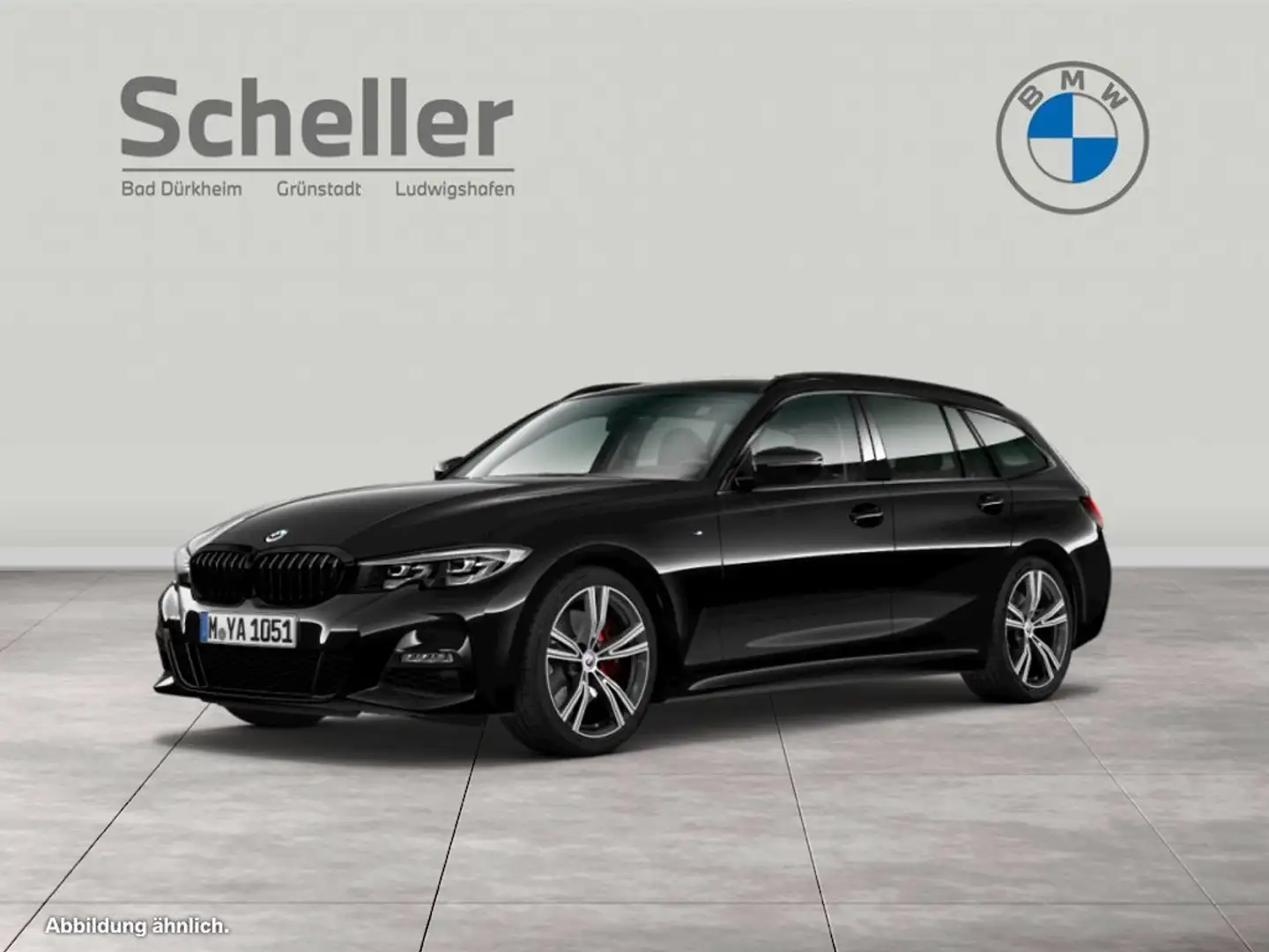 BMW 330 i Touring M Sport Navi LED AHK Schwarz - 1