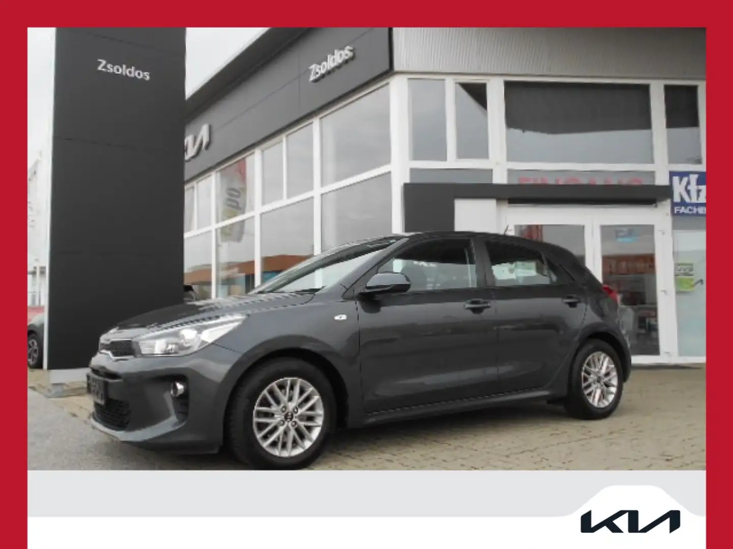 Kia Rio 1,4 MPI Titan ISG Gris - 1