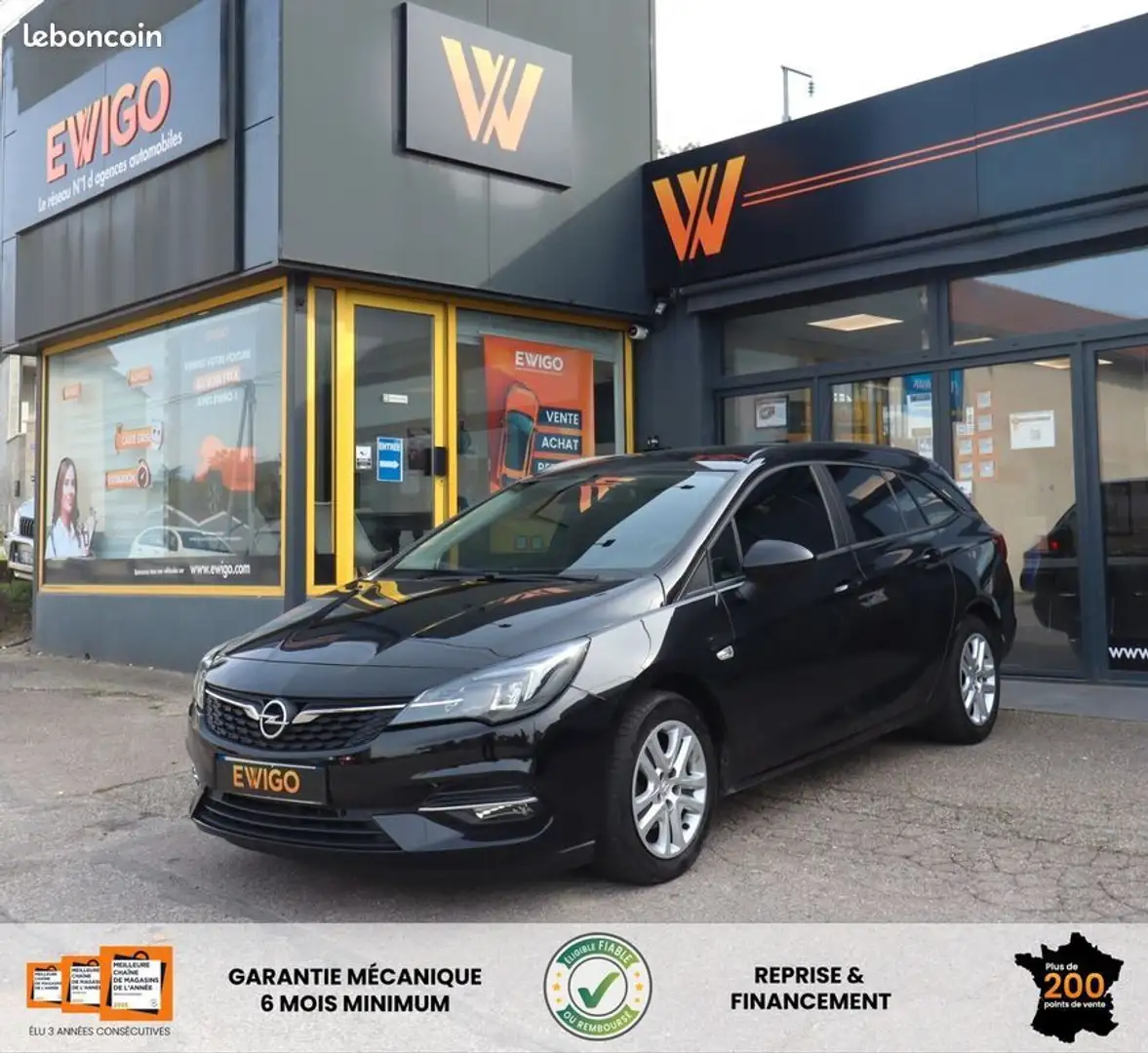 Opel Astra sports tourer 1.2 t 110 ch edition carplay Noir - 1