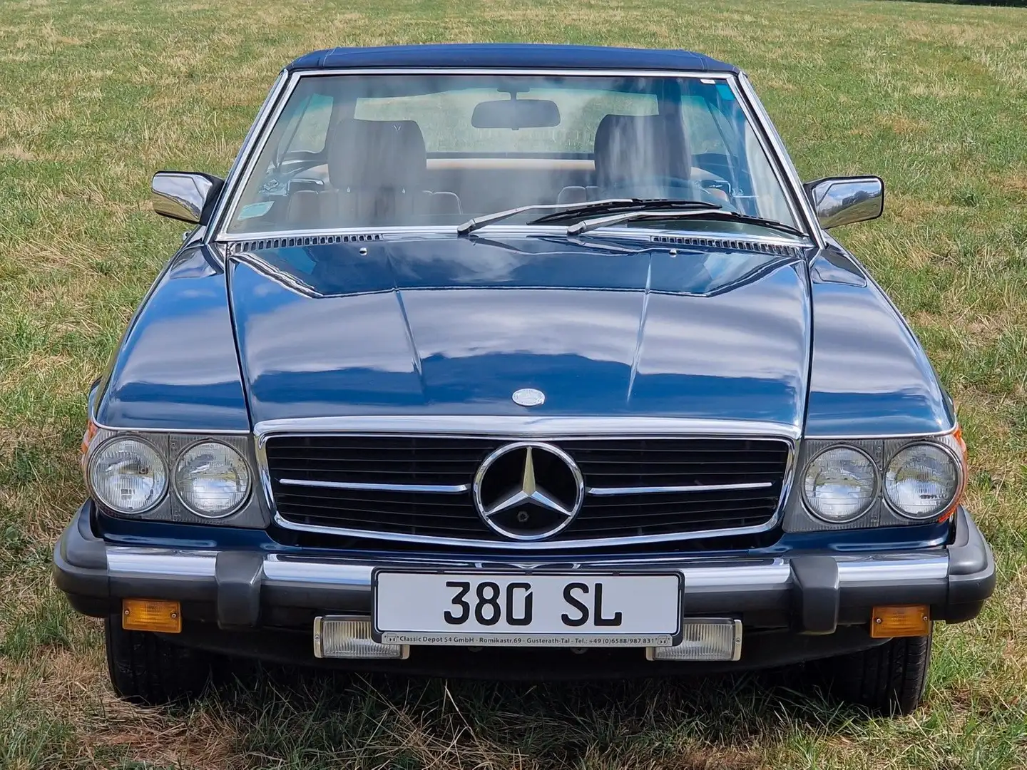 Mercedes-Benz SL 380 Bleu - 2