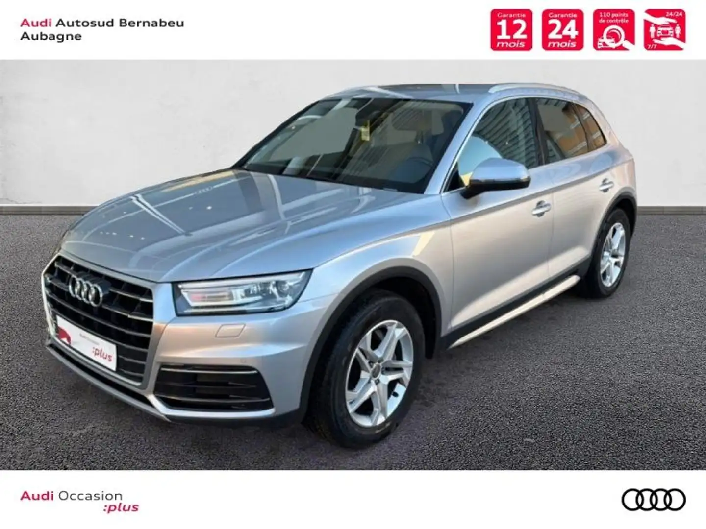 Audi Q5 35 TDI 163ch Design S tronic 7 Euro6d-T 9cv Argent - 1