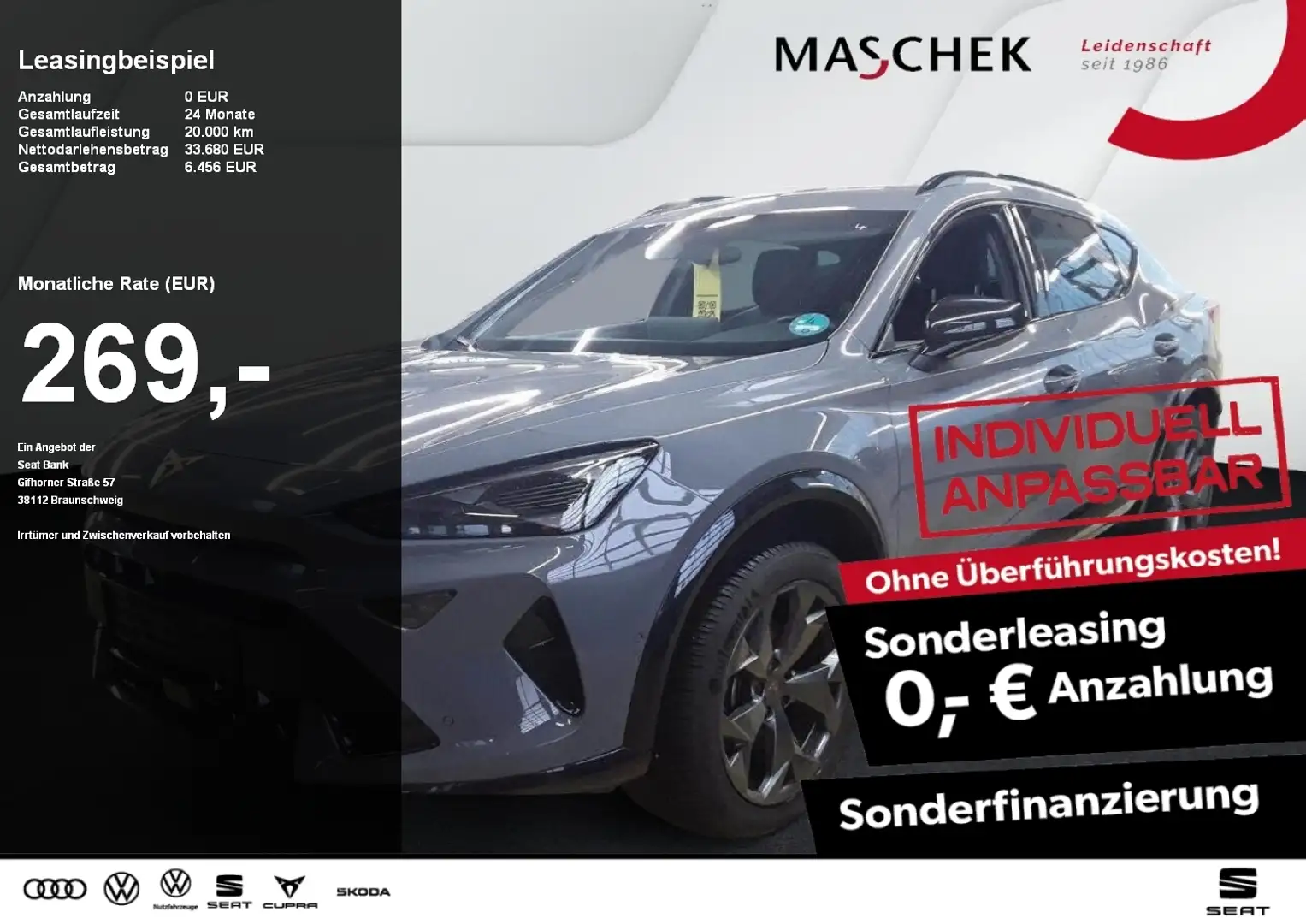 CUPRA Formentor 2.0 TDI Navi 360°View Sitzh. ACC Ambiente Grau - 1