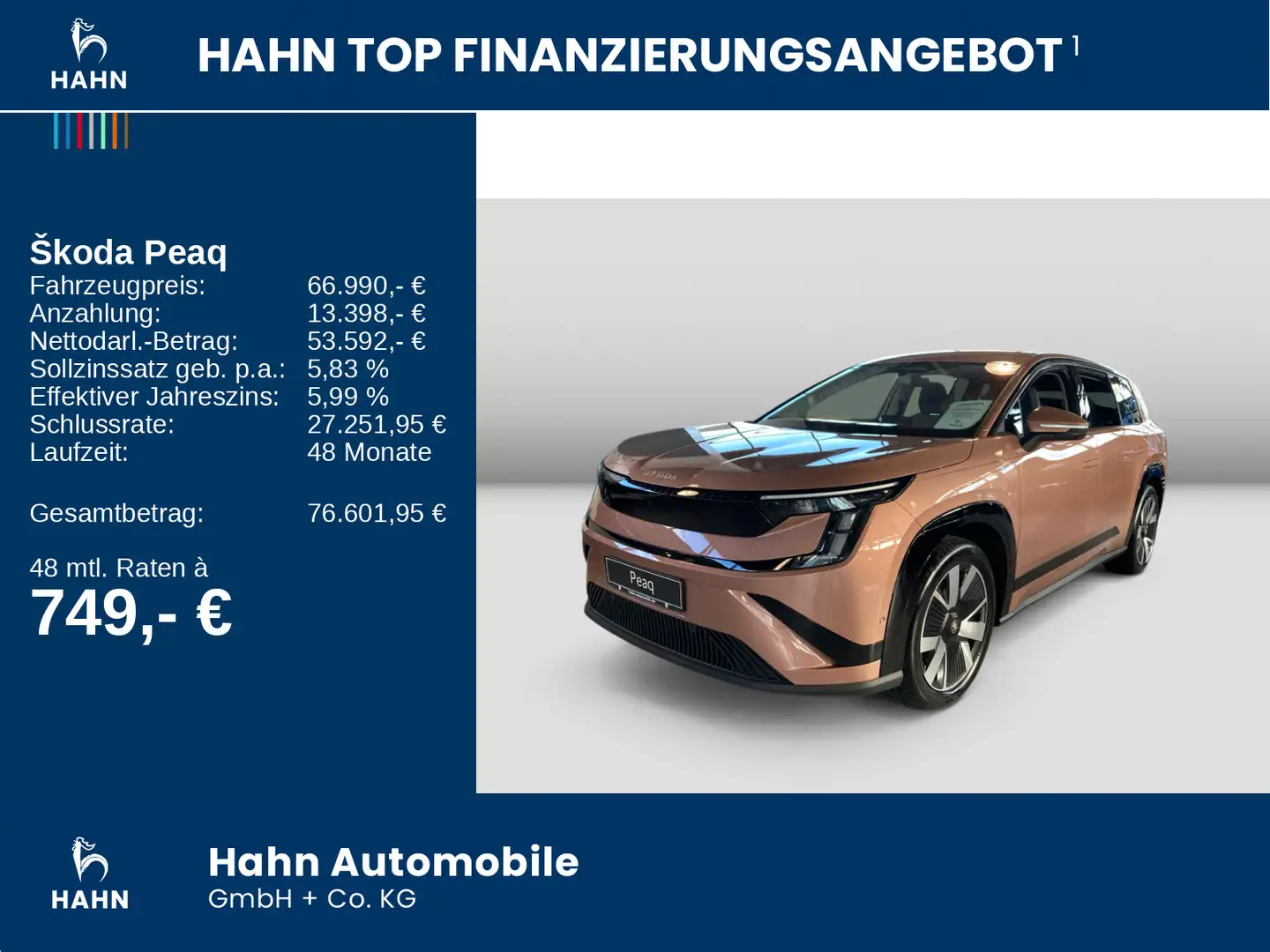 Skoda Peaq Selection 90 286PS AHK Massage Matrix Maxx Beige - 2