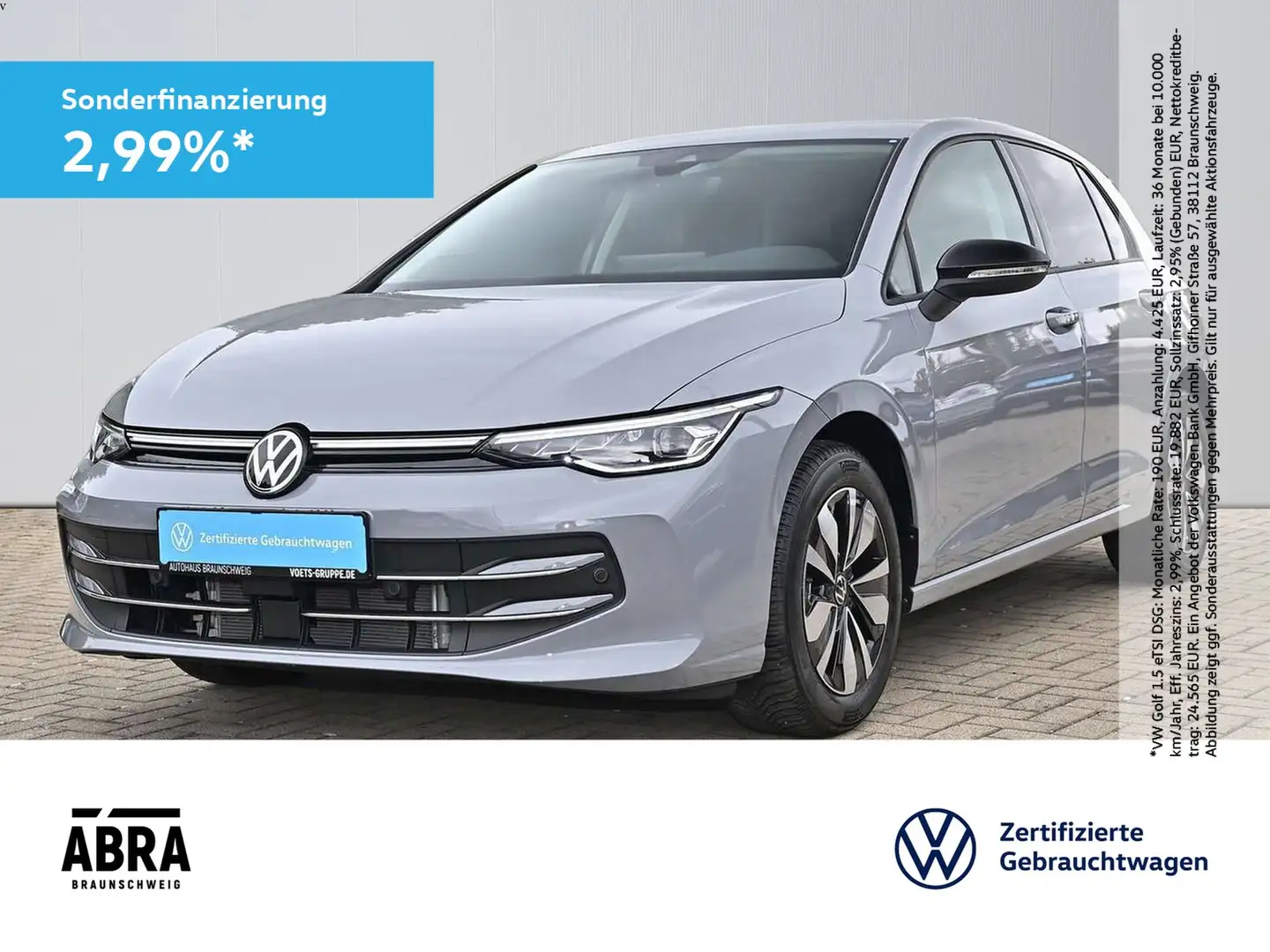 Volkswagen Golf VIII 1.5 TSI Goal LED+PDC+LANE+ACC Grau - 1