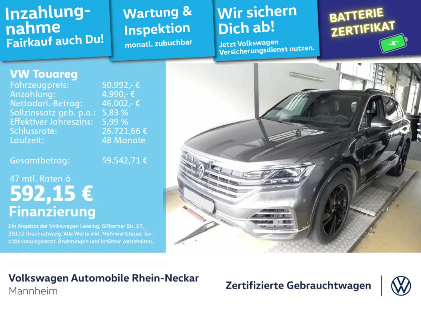 Volkswagen Touareg eHybrid 4Motion Head Up AHK matrix LED u Grau - 1