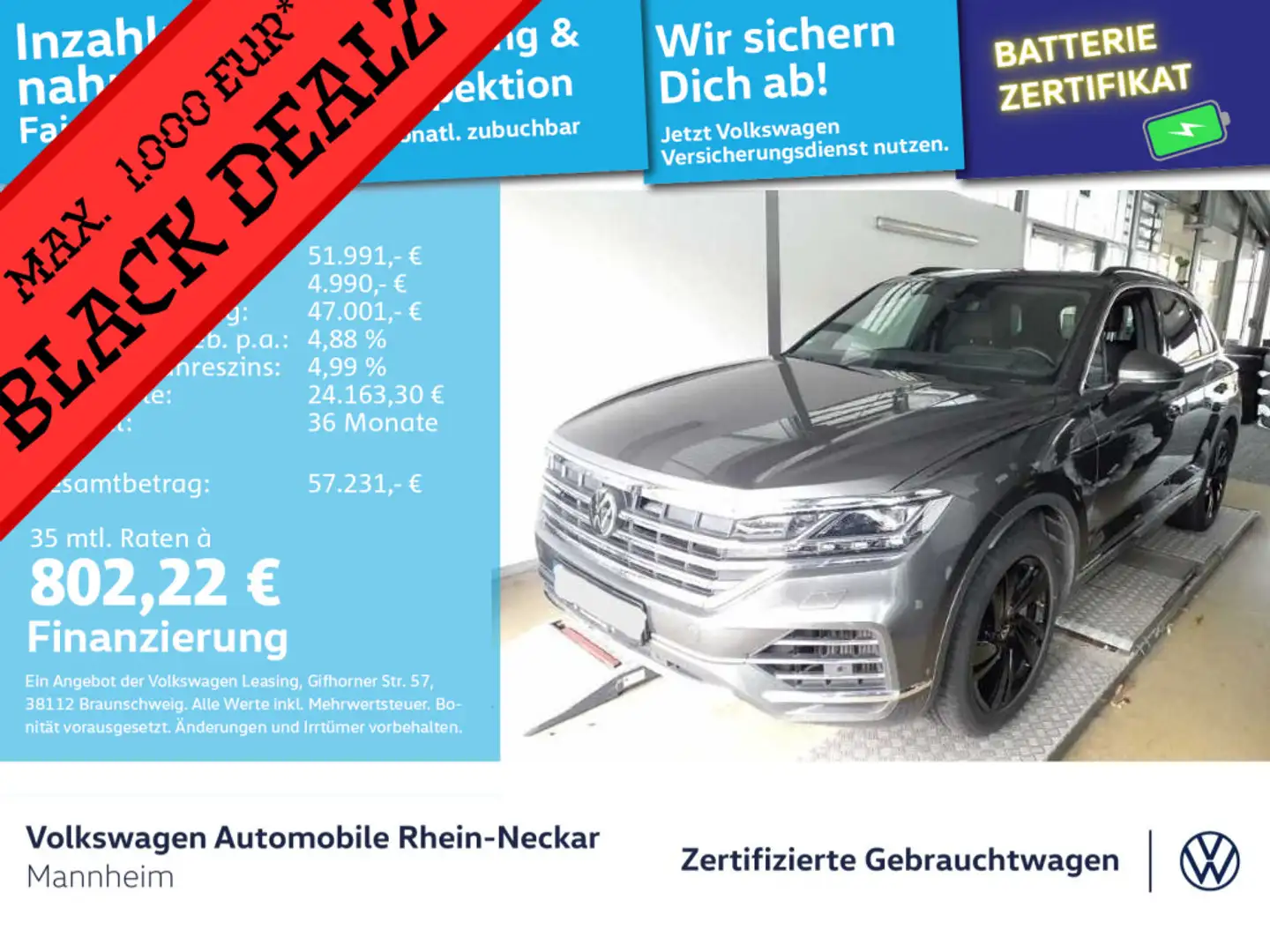 Volkswagen Touareg eHybrid 4Motion Head Up AHK matrix LED u Grau - 1