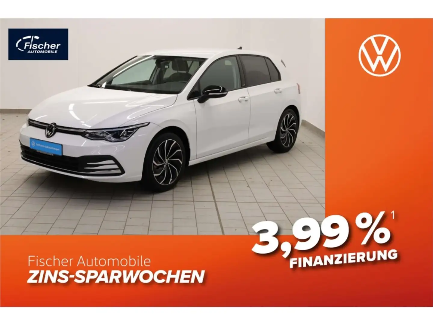 Volkswagen Golf 1.5 TSI Active 6-Gg. AHK/LED/NAV/RFK/ACC/SH Weiß - 1