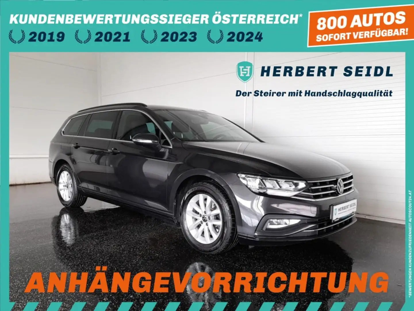 Volkswagen Passat Variant BUSINESS 2,0 TDI DSG *VOLL-LED / NAVI / AHV & KAMERA / ACC / SPORT MASSAGESITZ / DACHHIMMEL SCHWARZ* Grau - 1