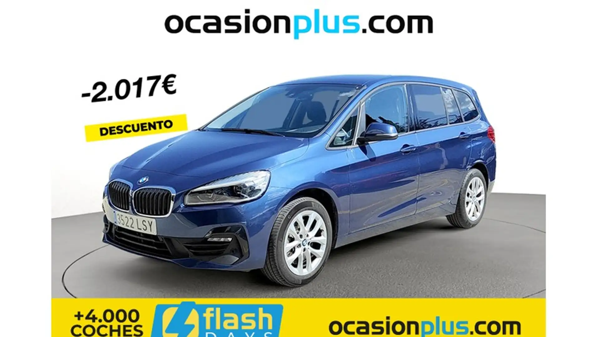 BMW 218 218d Gran Tourer Business Bleu - 1