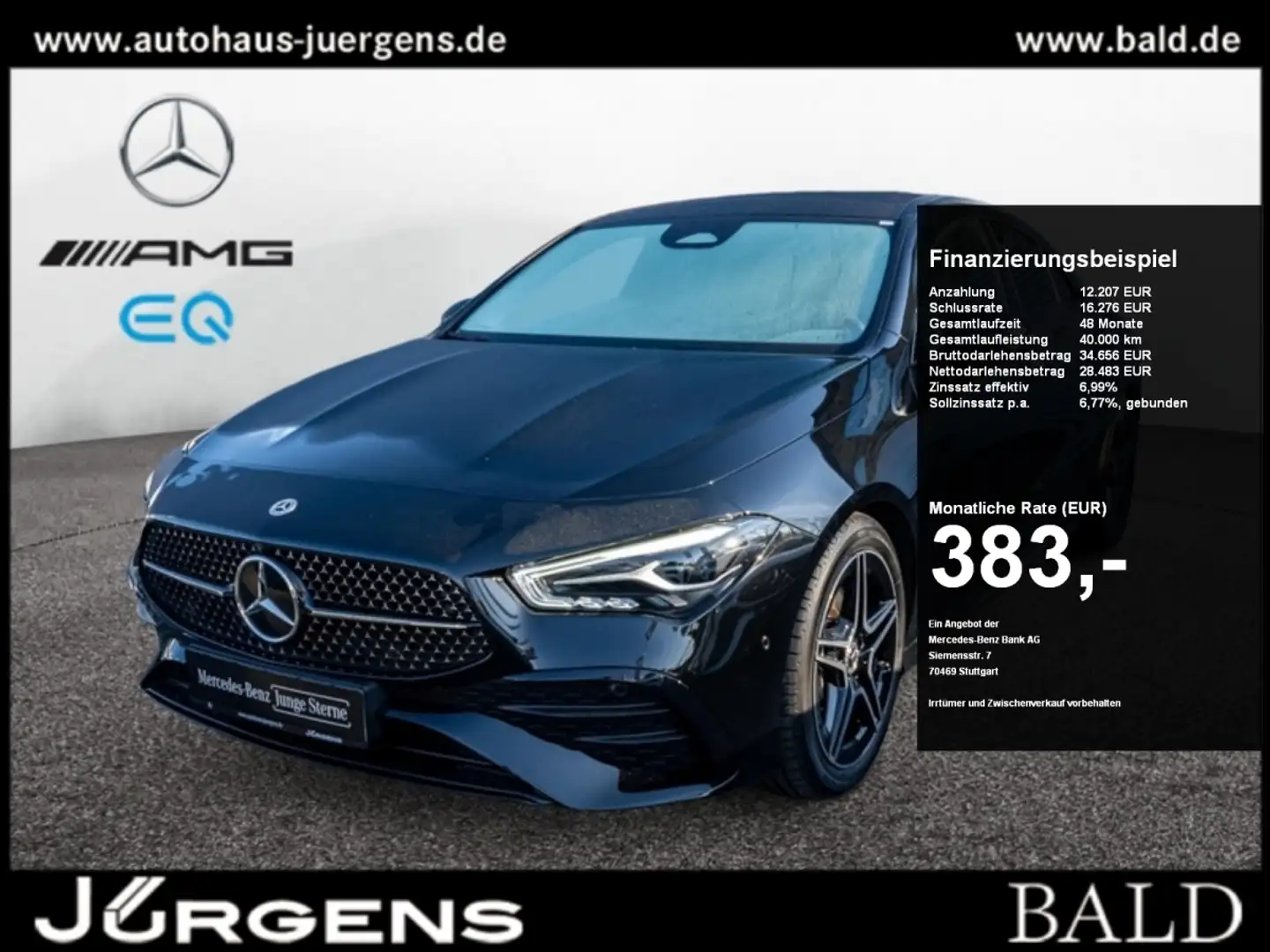 Mercedes-Benz CLA 250 4M Coupé AMG-Sport/360/Pano/Burm/Night Noir - 1