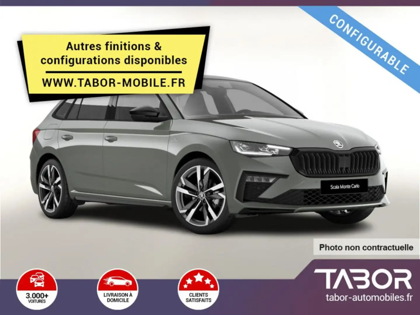 Skoda Scala TSI 150 DSG Monte Carlo Facelift Bleu - 1