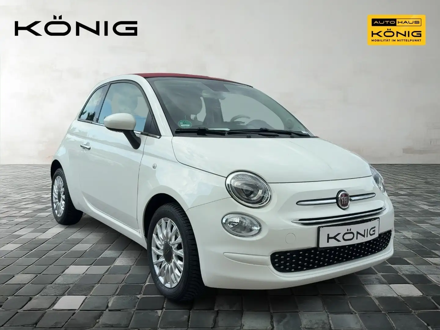Fiat 500C Cabrio 1.2 Lounge Automatik  Klima PDC Weiß - 2