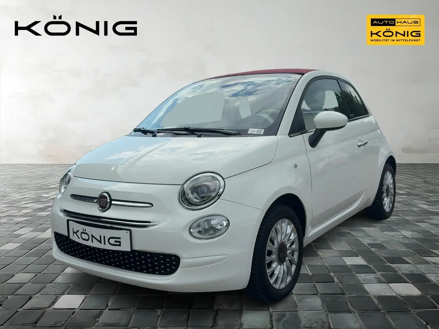 Fiat 500C Cabrio 1.2 Lounge Automatik  Klima PDC Weiß - 1