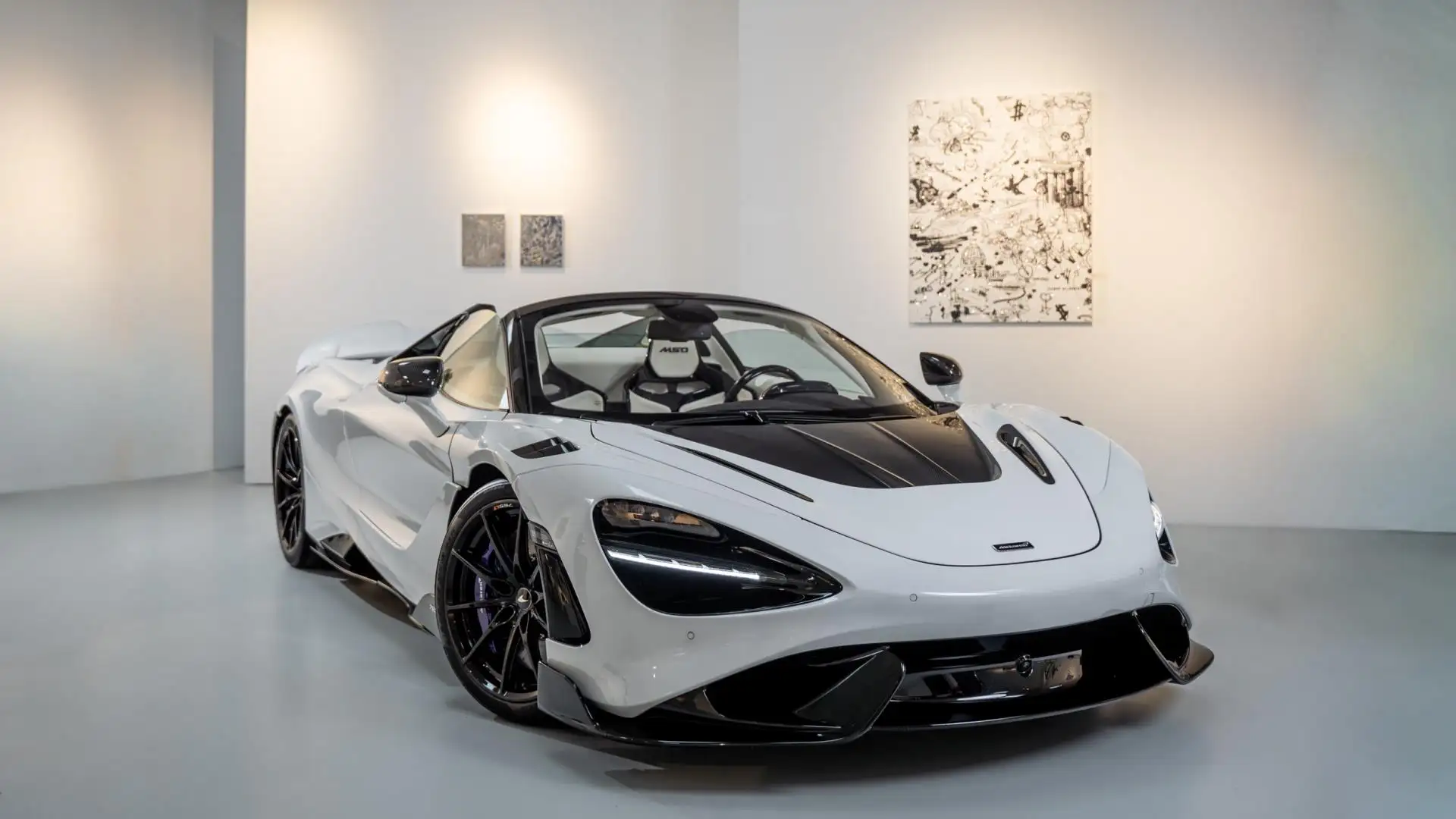 McLaren 765LT Spider 4.0 V8 / MSO / Klibansky Artwork / Purple Carbon / Weiß - 2