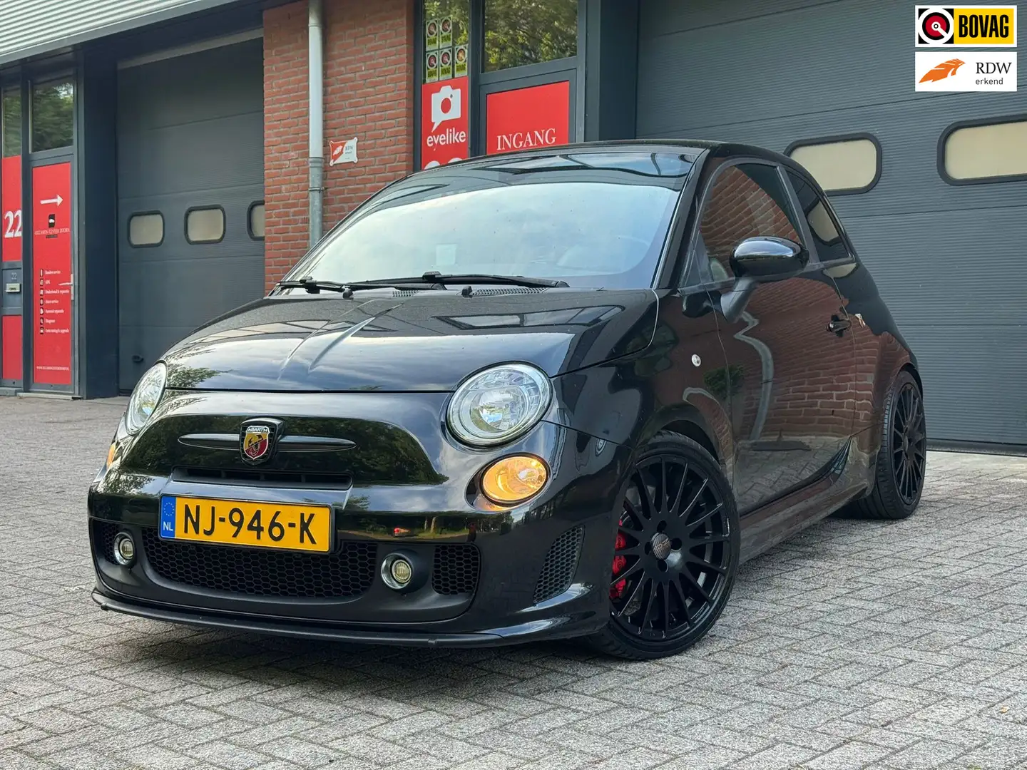 Fiat 500 Abarth 1.4-16V |Luxe Uitvoering|Onderhouden|APK|LM Velgen Schwarz - 1