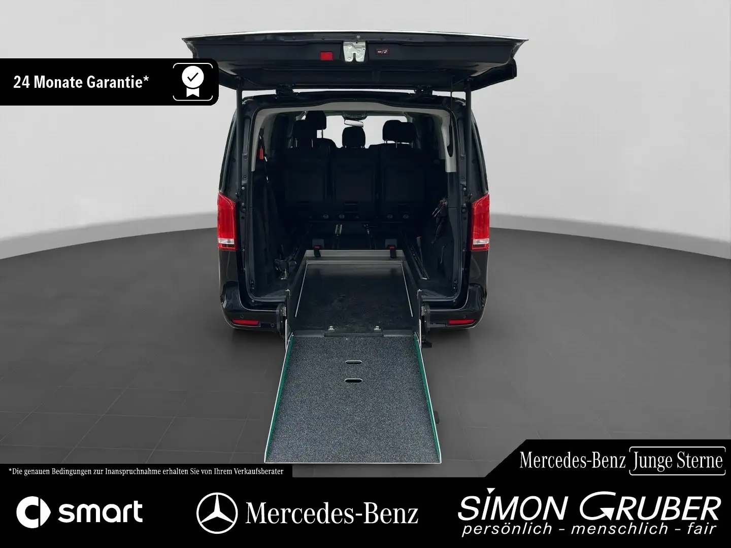 Mercedes-Benz EQV 300 Extra Lang XL Rollstuhl Rampe AMF Schwarz - 1