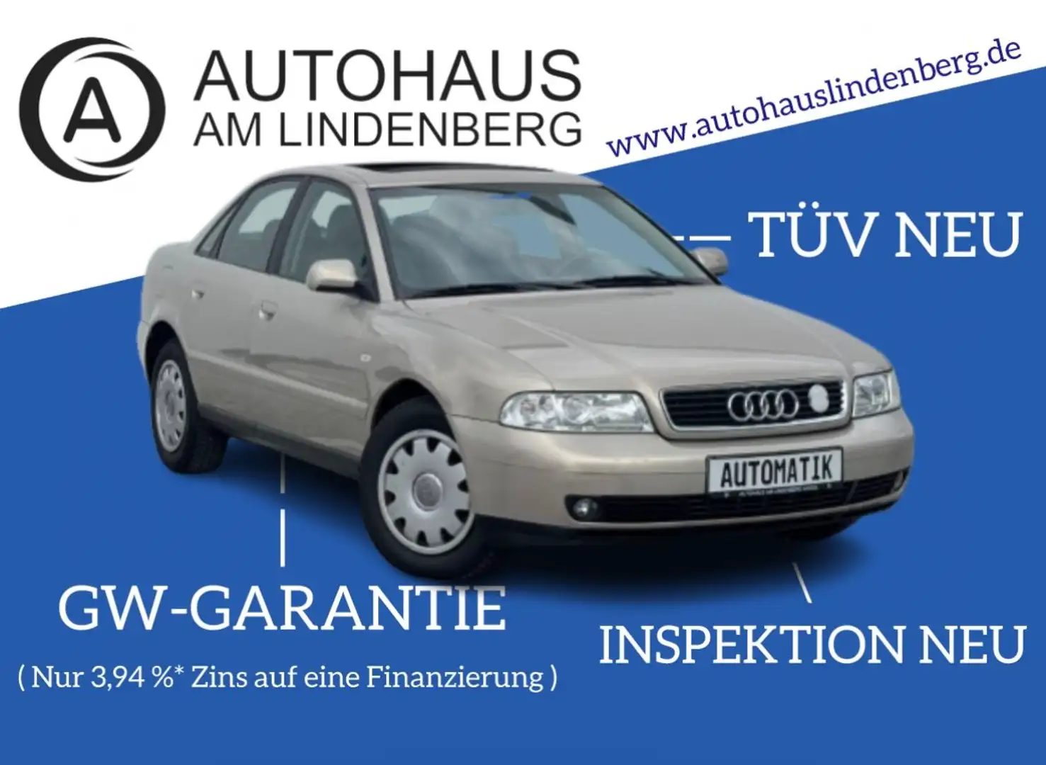 Audi A4 1.8 125PS*AUTOMATIK*107.000KM*KLIMAAUTOMATIK Auriu - 1