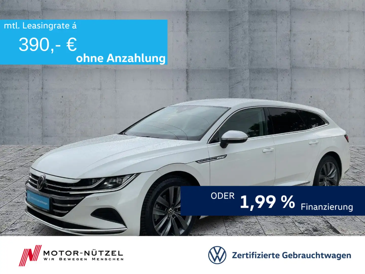 Volkswagen Arteon SB 2.0 TDI DSG ELEGANCE LED+NAVI+AHK+ACC Bianco - 1