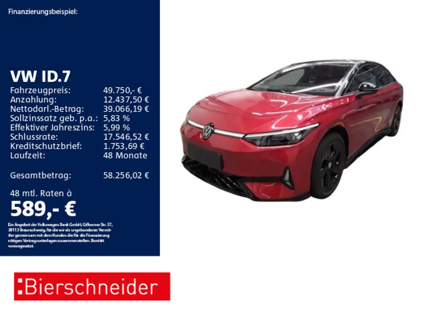 Volkswagen ID.7 GTX AHK DCC HuD H/K 360 Rot - 1