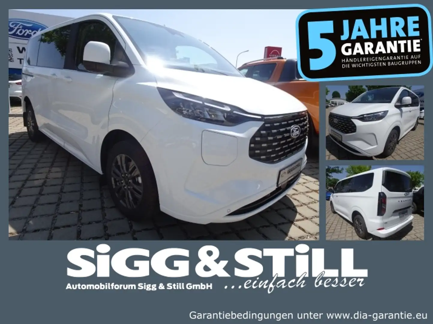 Ford Tourneo Custom Titanium 340 L1 PHEV NAVI*360°*ACC* Blanc - 1