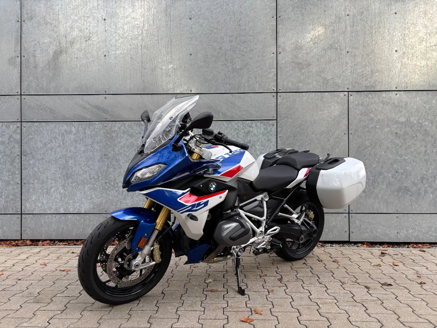 BMW R 1250 RS Sport 3 Pakete Akrapovic Seitenkoffer Bleu - 2