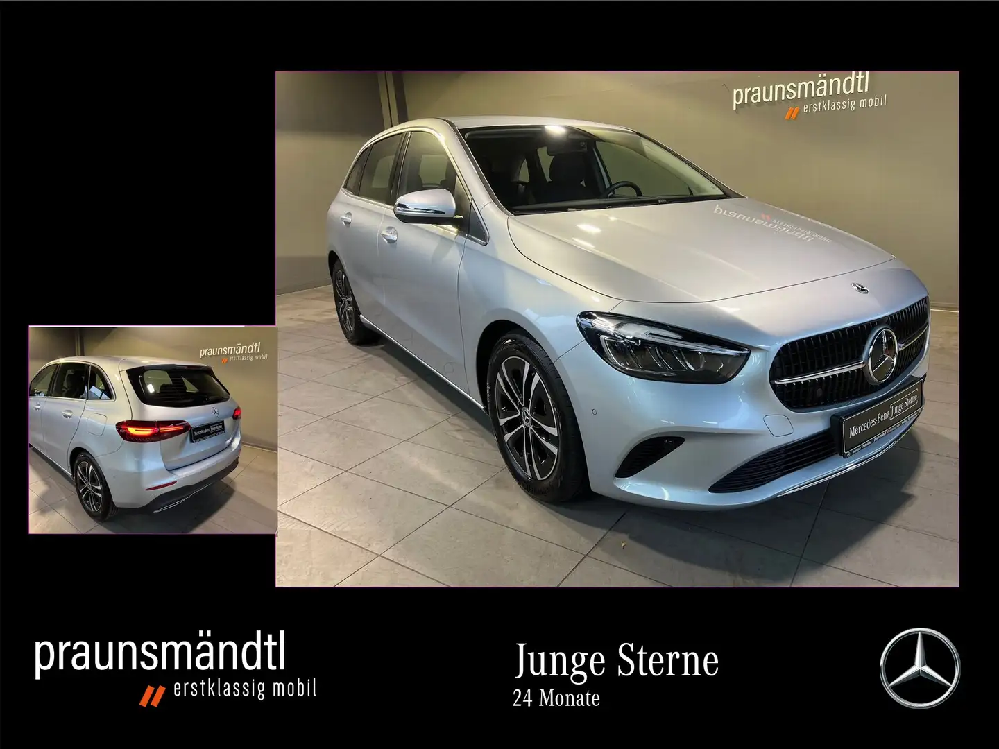 Mercedes-Benz B 200 d Progressive AHK/MBUX/eleHe/LED/DAB/Kamer Silber - 1