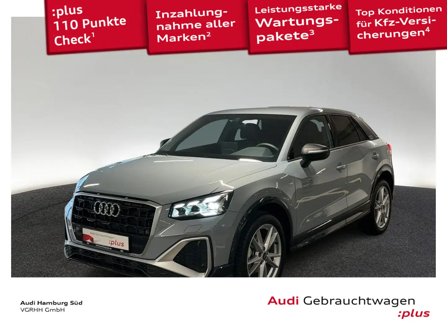 Audi Q2 35 TFSI S line S tronic 2xS LINE/MATRIX/SONOS Grau - 1