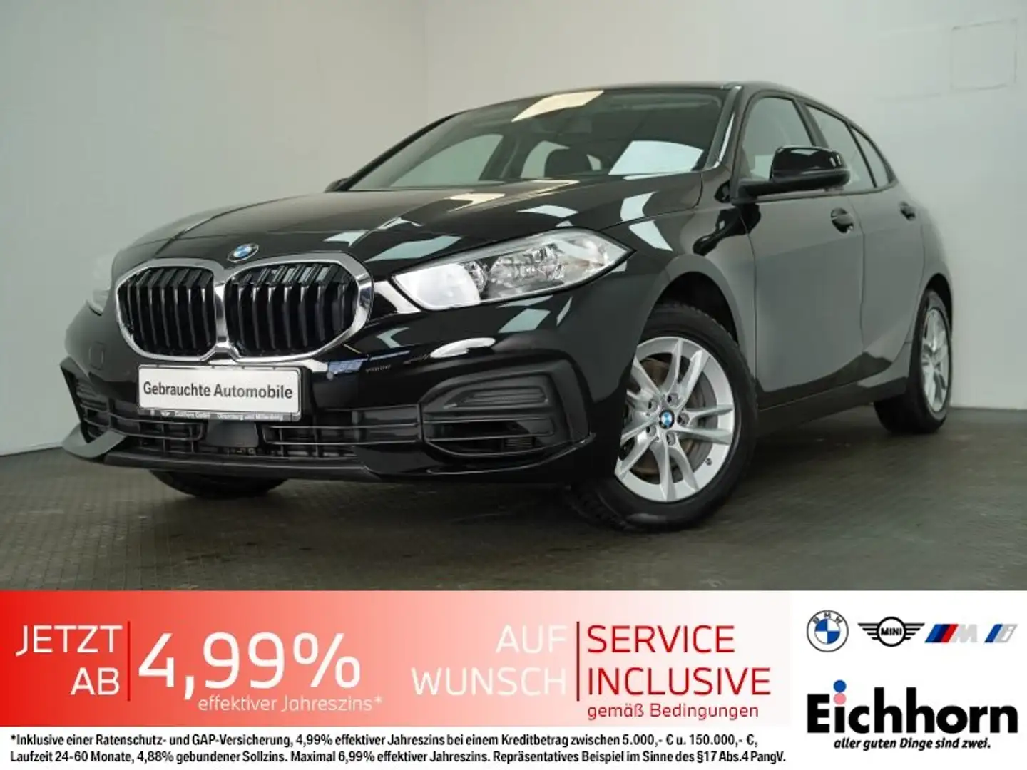 BMW 116 i 5-Türer *Wenig KM*LiveCockProf..NAVI.PDC* Schwarz - 1