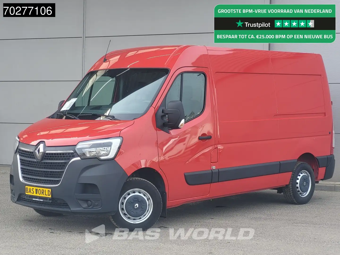 Renault Master 150PK L2H2 Trekhaak LED Airco Cruise Parkeersensor Rood - 1